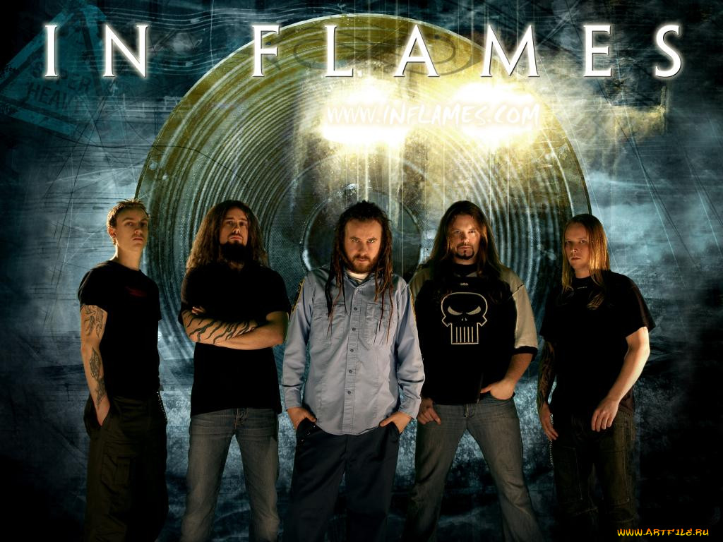 in, flames, 
